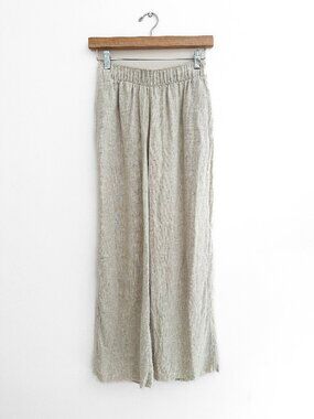 Abercrombie Linen-Blend Pull-On Pant - Light Beige Tan XS Short (Women's)